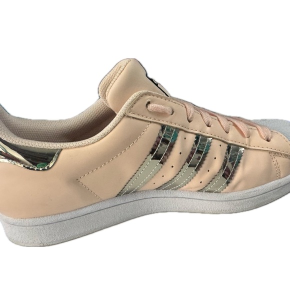 Adidas Superstar Women's Sneakers - Lt. Pink and Gold - Picture 6 of 7